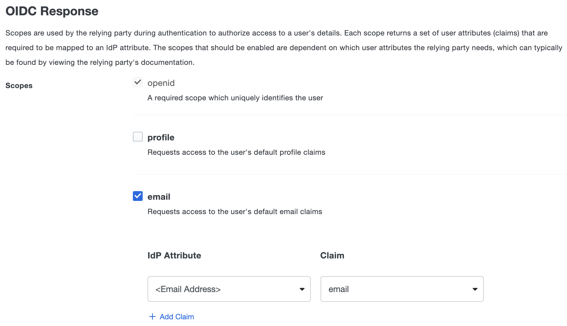 Duo Graylog OIDC Response Section