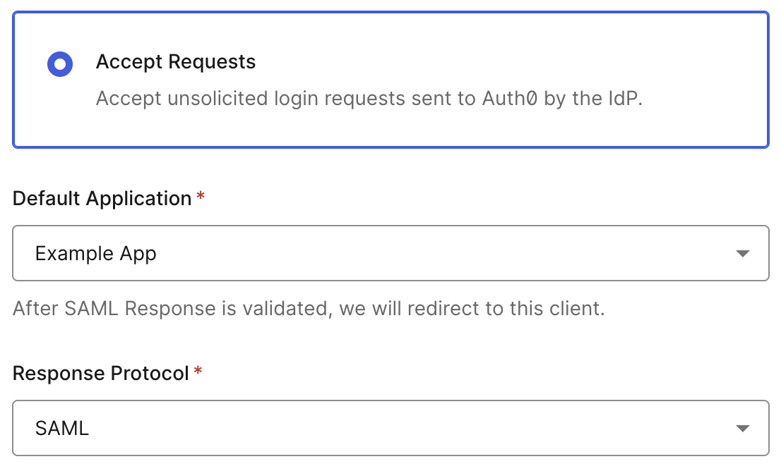 Auth0 IdP-Initiated SSO Settings